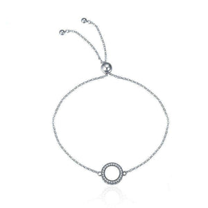 Glittering Round Circle Chain Link Strand Bracelet From CharmSA Image 2
