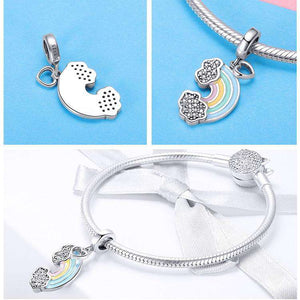 Pandora Compatible 925 sterling silver Rainbow Colorful Enamel Heart Charm From CharmSA Image 2