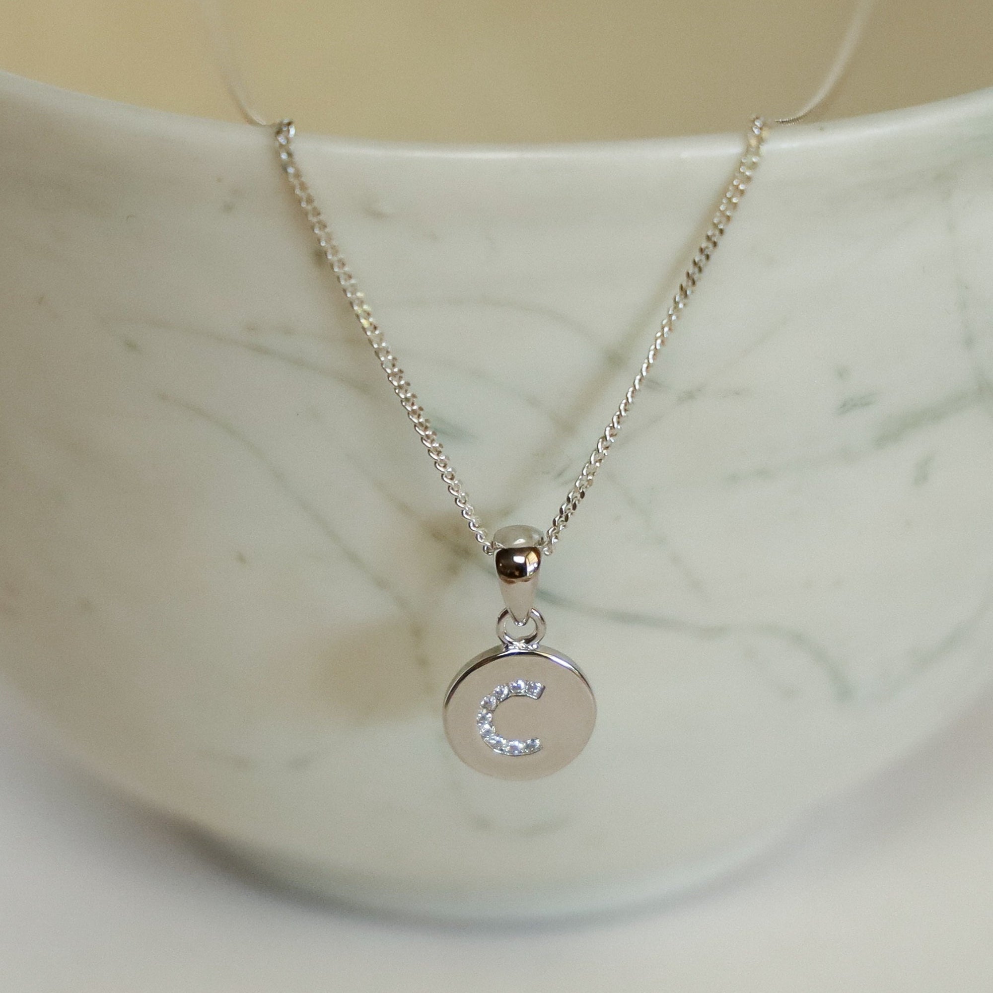 A-Z Monogram Pendants  | CZ