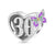 30th birthday butterfly charm with cubic zirconia and vibrant enamel on heart-shaped pendant