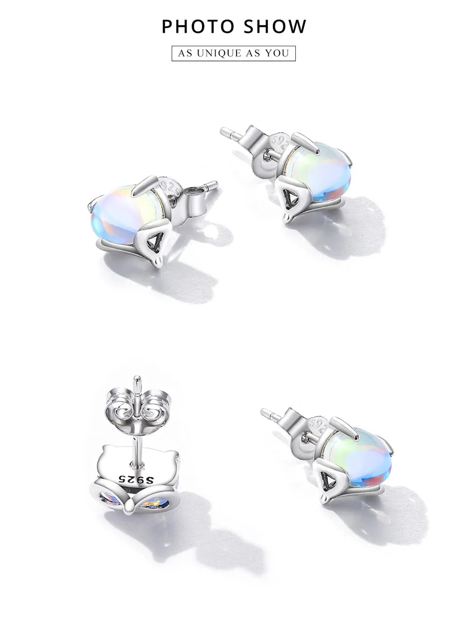 Opal Stud Earrings