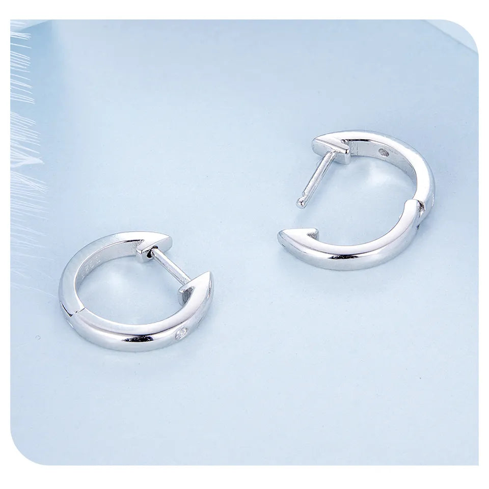 Classy Hoop Earrings | CZ