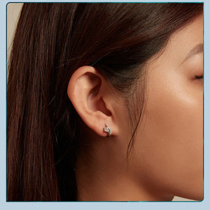 Sparkling Hoop Earrings | CZ