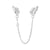 Keep your charm bracelet safe in heavenly style with this stunning Angel Winged Safety Chain. Adorned with shimmering cubic zirconia, each wing sparkles with grace and elegance.