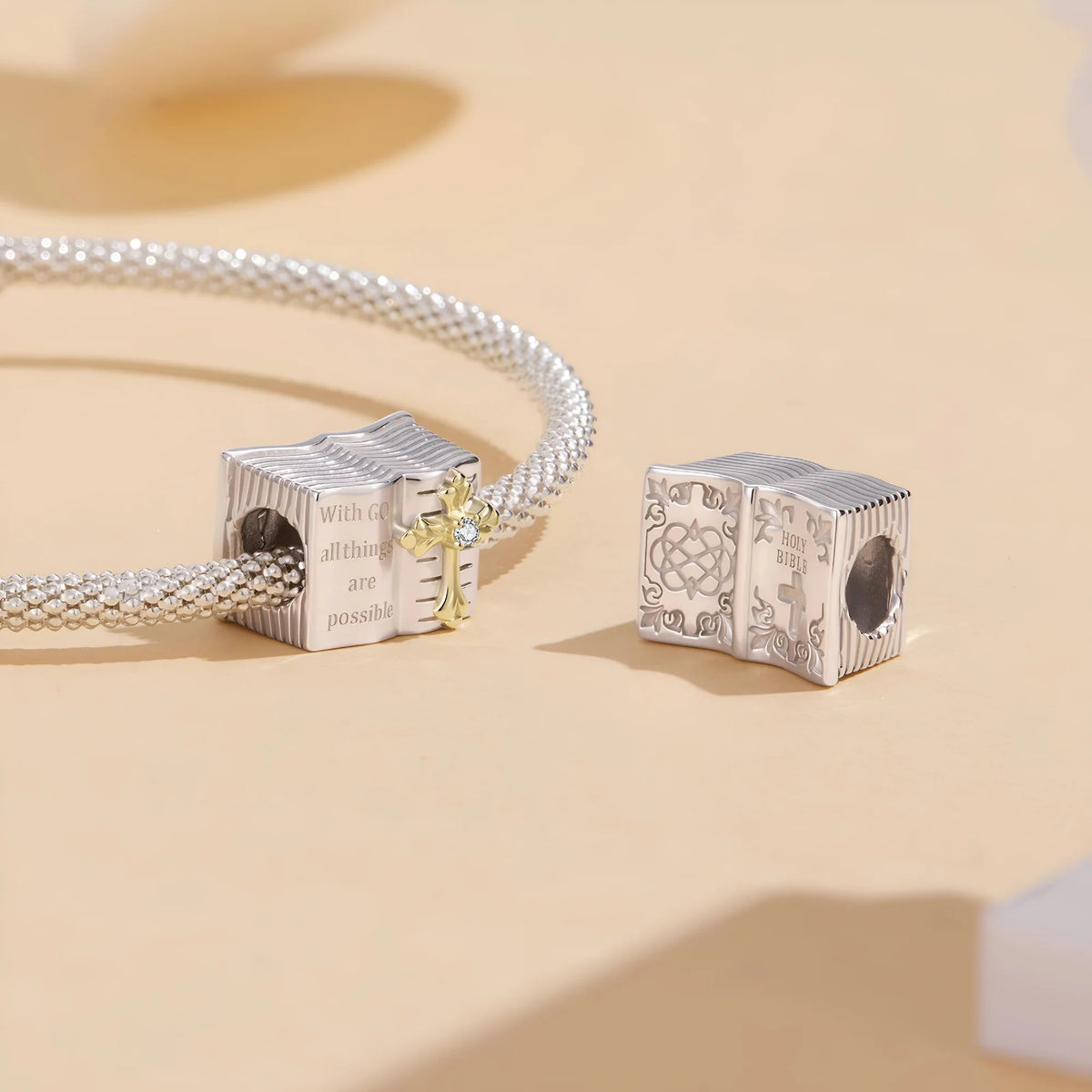 Bible & Cross Charm | GP CZ