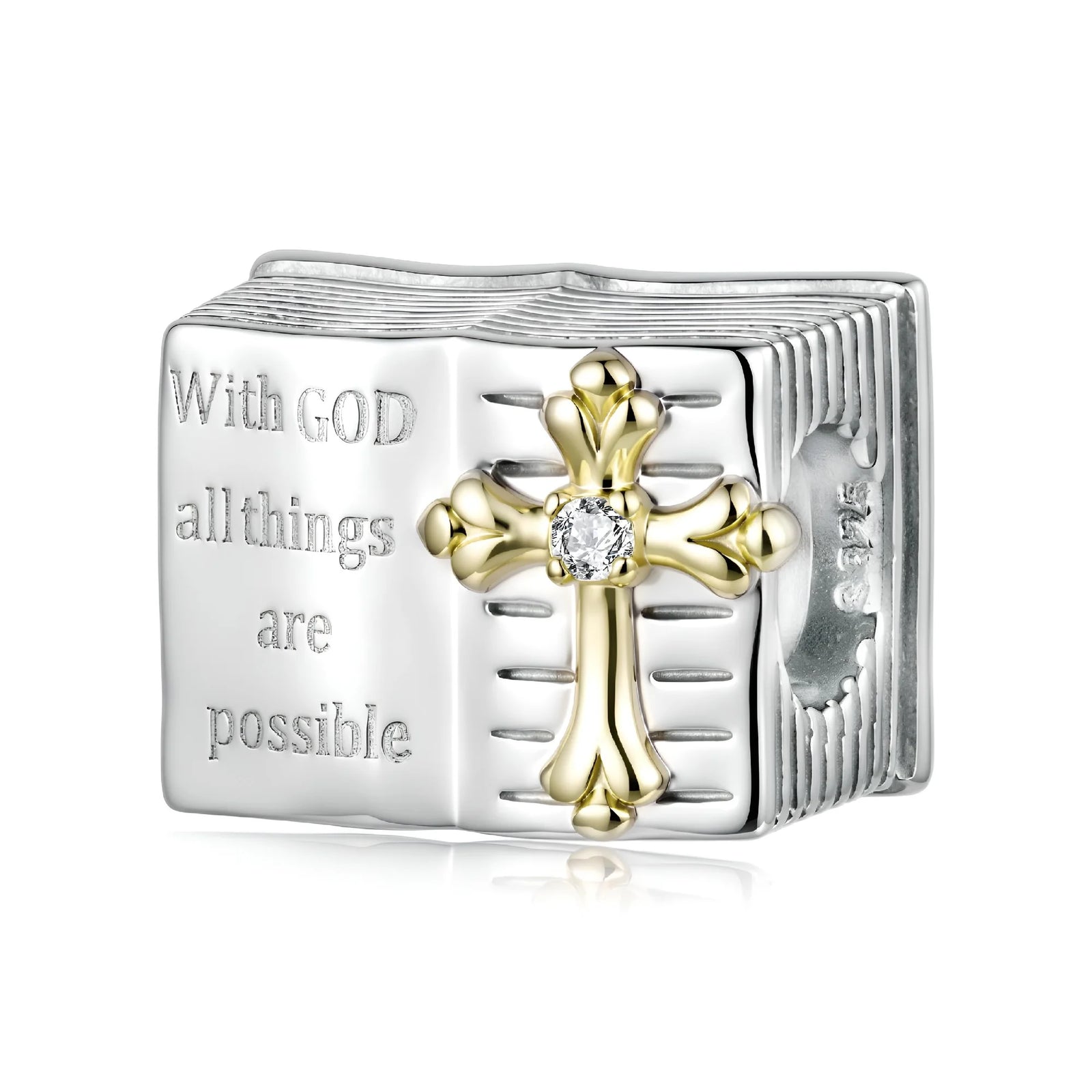 Bible & Cross Charm | GP CZ