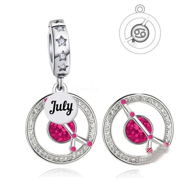 Birthstone Dangle Charms | CZ