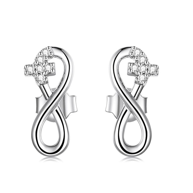 Cross &amp; Infinity Earrings | CZ