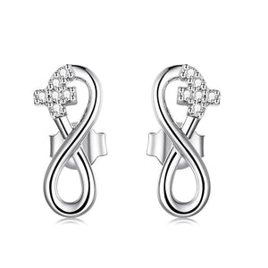 Cross & Infinity Earrings | CZ