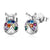 Beetle Stud Earrings | CZ