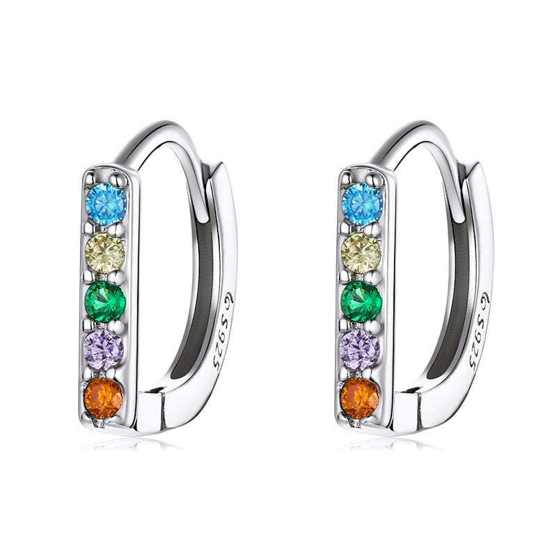 Rainbow Earrings | CZ