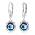 Evil Eye Drop Earrings | CZ EN