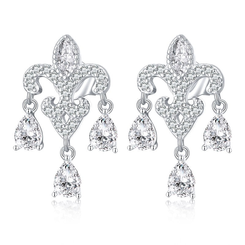 Art Deco Chandelier Earrings | CZ