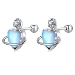 Opal Heart Earrings | CZ