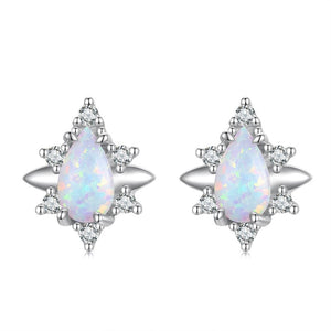 Opal Drop Earrings | CZ