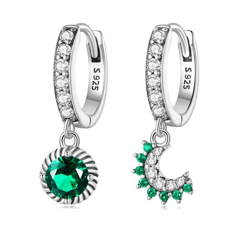 Sun &amp; Moon Earrings | CZ