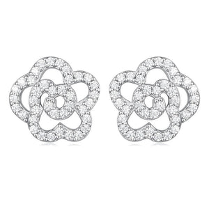 Romantic Rose Earrings | CZ