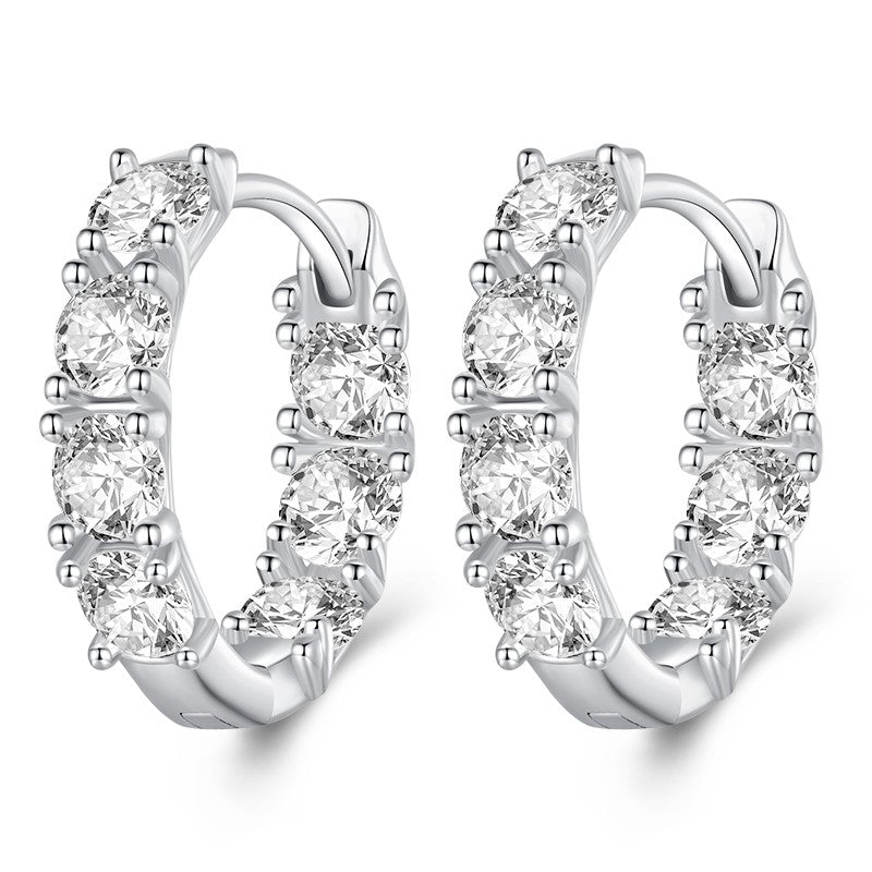 Glamour Hoop Earrings | CZ