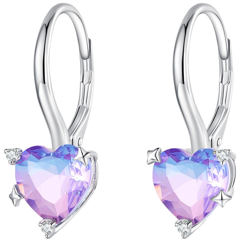 Heart Drop Earrings | CZ