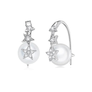 Star & Pearl Earrings