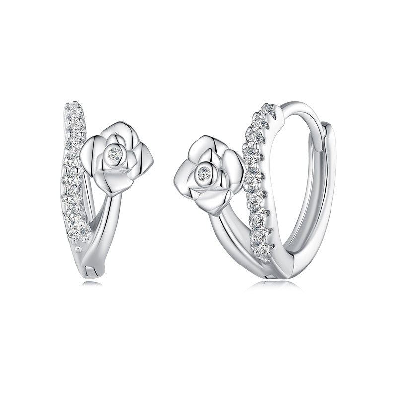 Sparkling Hoop Earrings | CZ