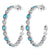 Evil Eye Hoop Earrings | CZ