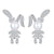 Bunny Earrings | CZ