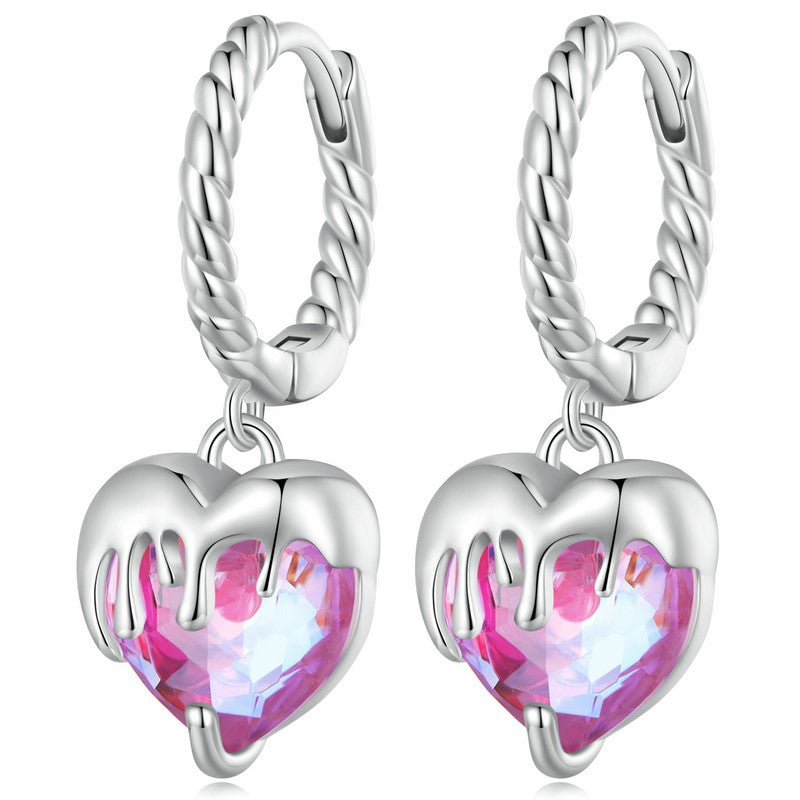 Melting Heart Drop Earrings