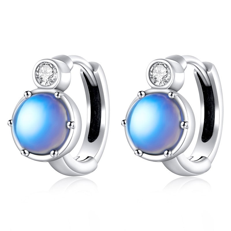 Beautiful Moonstone Earrings | CZ