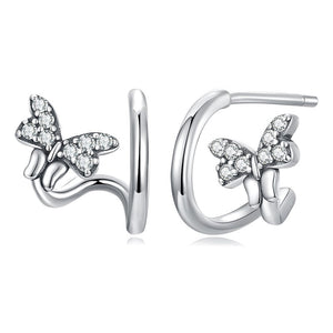 Graceful Butterfly Earrings | CZ