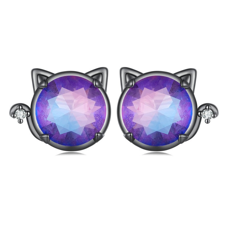 Kitty Cat Earrings | CZ EN