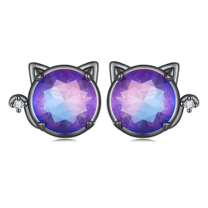 Kitty Cat Earrings | CZ EN
