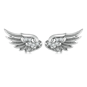 Angel Wing Earrings | CZ