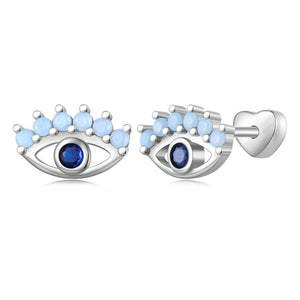 Evil Eye Stud Earrings | CZ