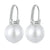 Pearl Drop Earrings | CZ