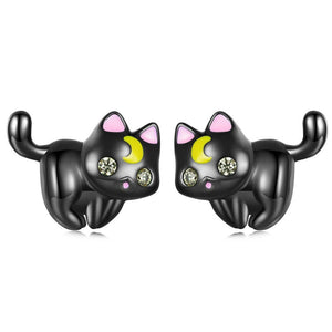 Kitten Stud Earrings | CZ EN