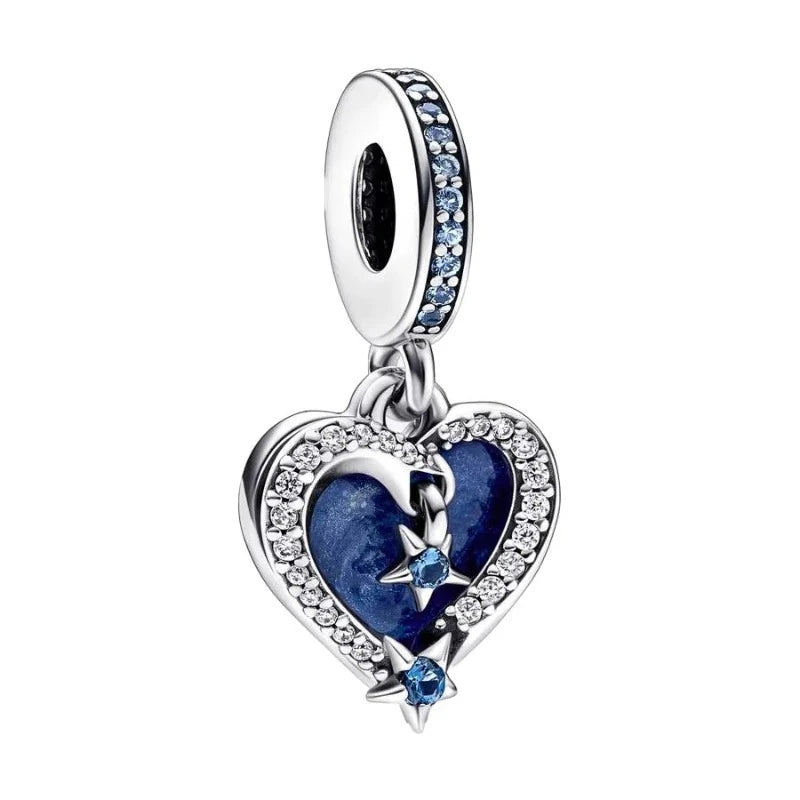 &quot;I Fall In Love With You Every Day&quot; Heart Dangle Charm | CZ EN