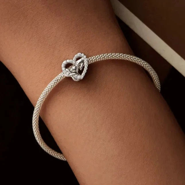 A Mother's Love Heart Charm | CZ