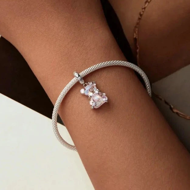 Ethereal Teddy Bear Dangle | CZ