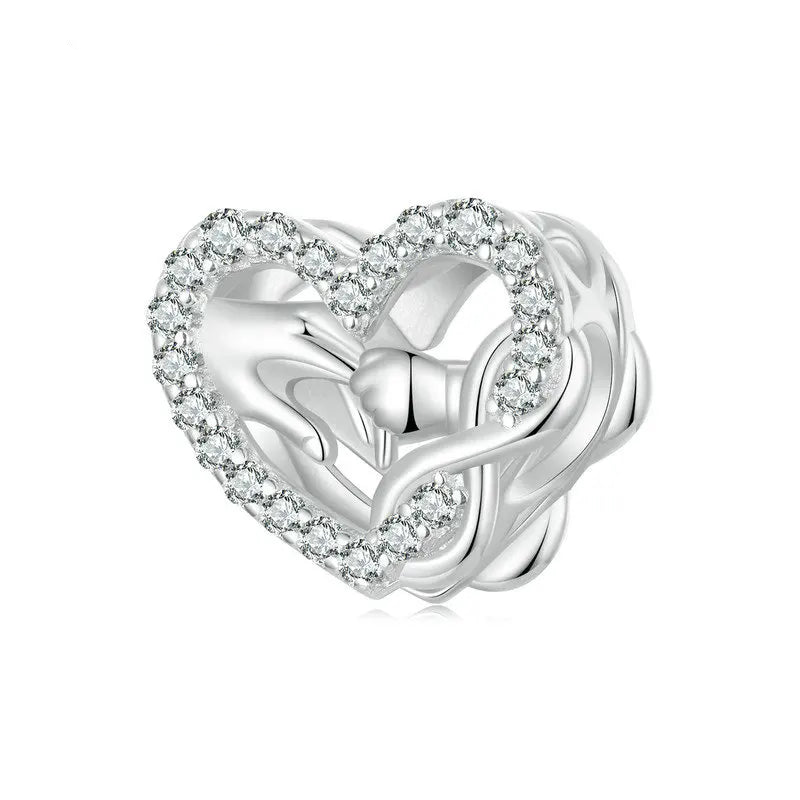 A Mother&#39;s Love Heart Charm | CZ