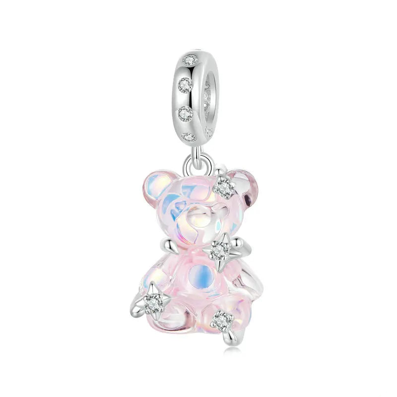 Ethereal Teddy Bear Dangle | CZ