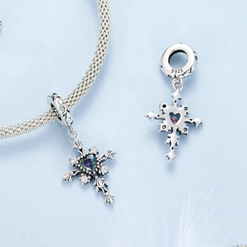 Royal Cross Dangle Charm | CZ