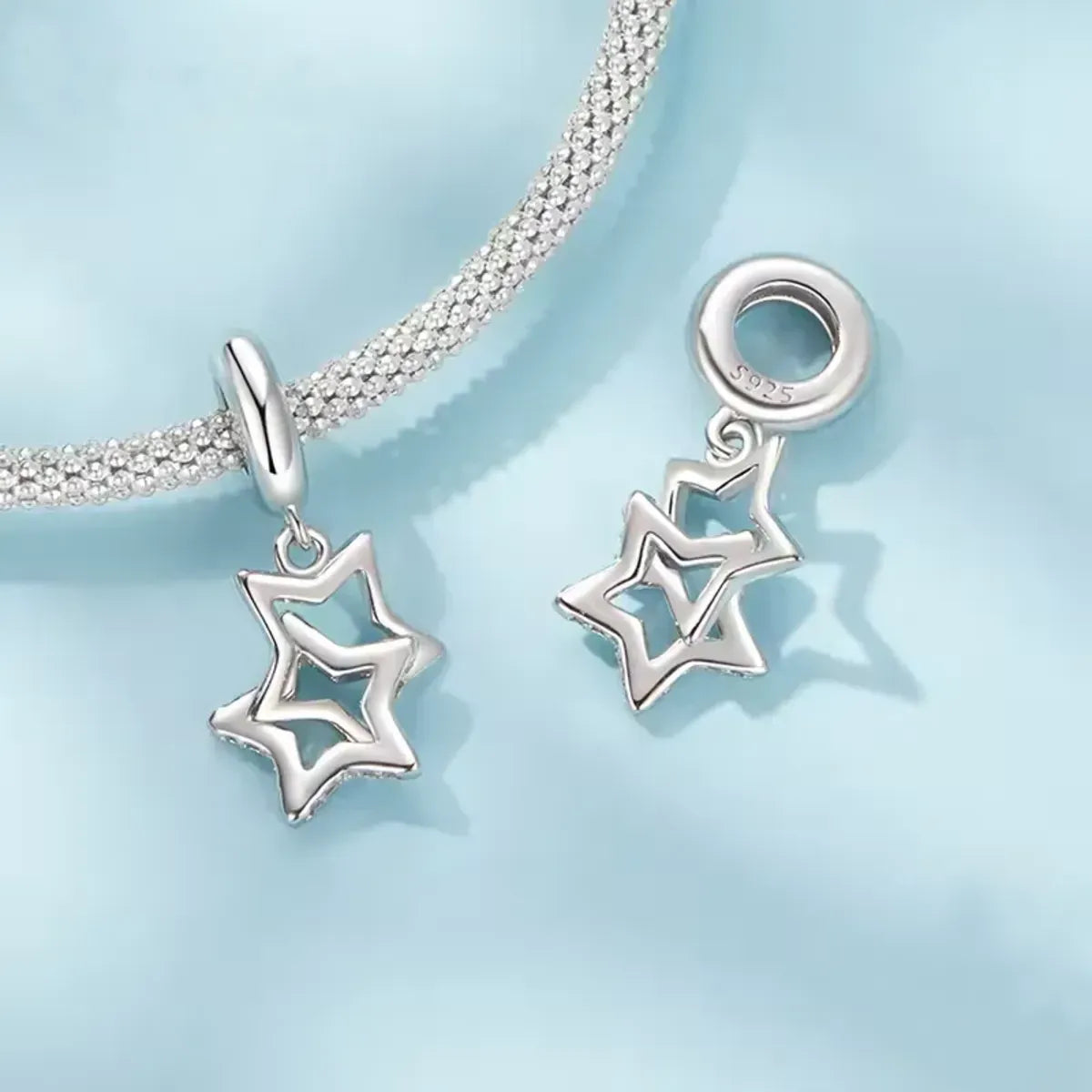 Twinkle Twinkle Little Star Dangle Charm | CZ