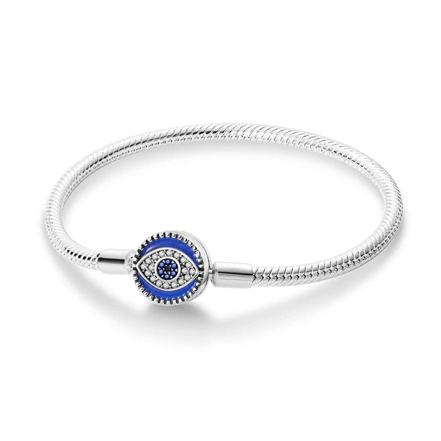 Evil Eye Snake Bracelet | CZ