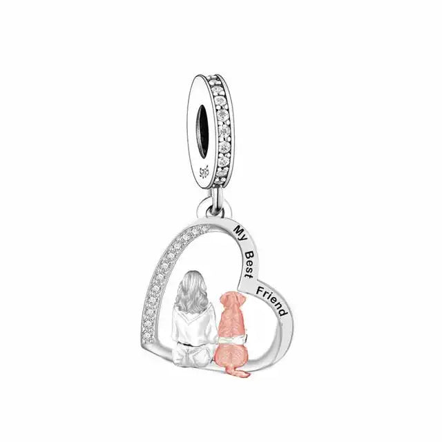 &quot;My Best Friend&quot; Dangle Charm | RGP CZ