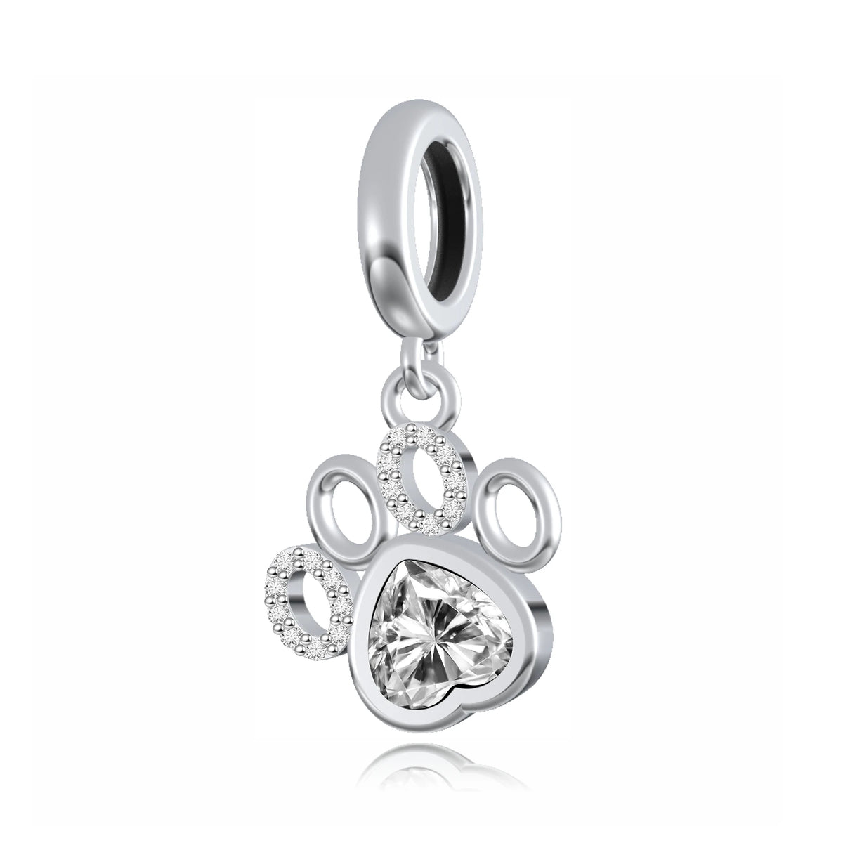 Dazzling Doggy Dangle Charm | CZ