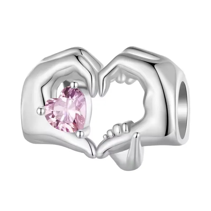 Mommy Loves You Dangle Charm | CZ