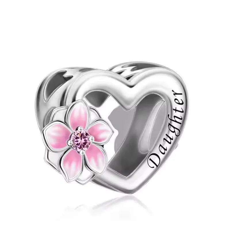 Cherry Blossom Daughter Charm | CZ EN