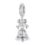 Christmas Bell Dangle Charm | CZ