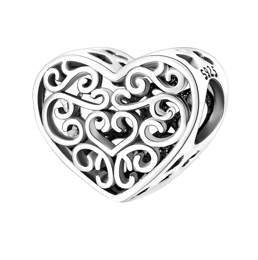 Detailed Heart Charm